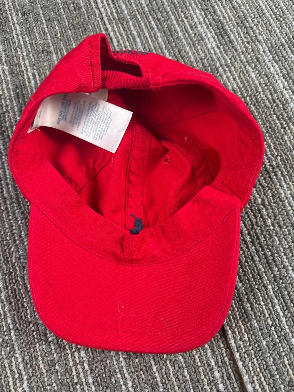 Polo by Ralph Lauren infant Red Classic Baseball Cap 12-24 month